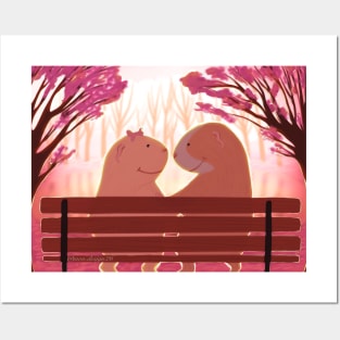 Guinea pigs in love Posters and Art